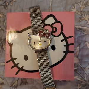 Hello Kitty adjustable stainless steel watch with box